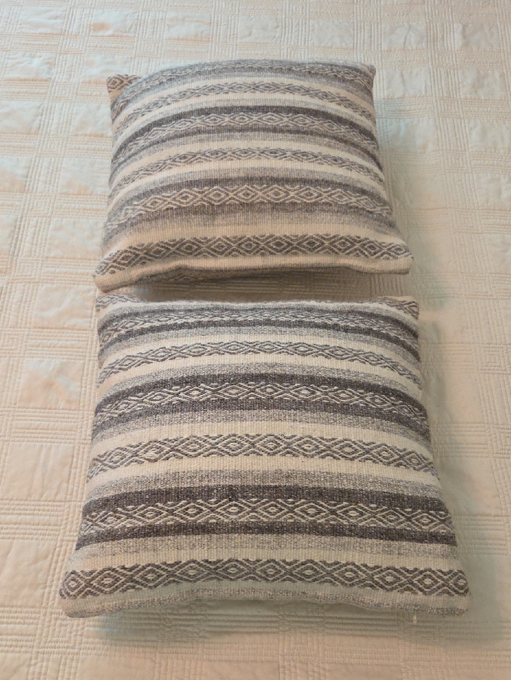 Surya Light Gray / Ivory Southwest Pillow Set of 2